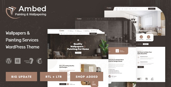 Ambed - Wallpapers & Painting Services WordPress Theme Logo